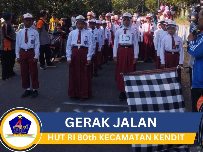 Keikutsertaan SD Negeri IV Balung dalam Kegiatan Gerak Jalan SD/MI Sederajat Tingkat Kecamatan untuk Memperingati HUT RI ke-80